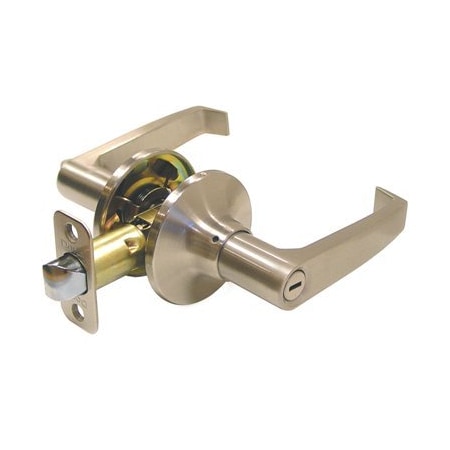 Deltana Linstead Home Series Indoor Door Leverset Single Cylinder Brushed Chrome 6431-26D